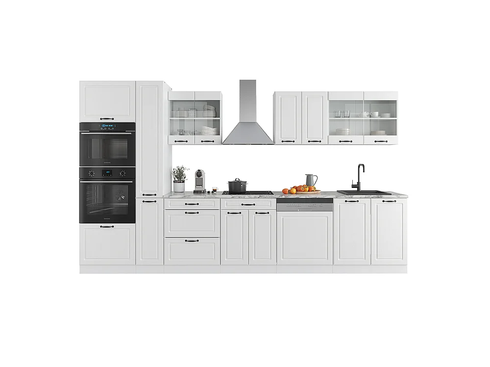 Ligne de cuisine blanc campagne/blanc 350x60x81.6 r-line