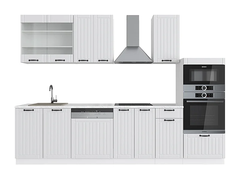 Aneks kuchenny biały dom wiejski/biały 300x60x81.6 fame-line