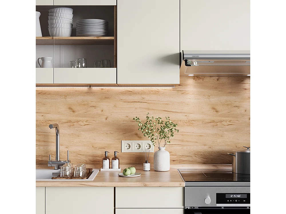 Ligne de cuisine beige 240x60x81.6 r-line