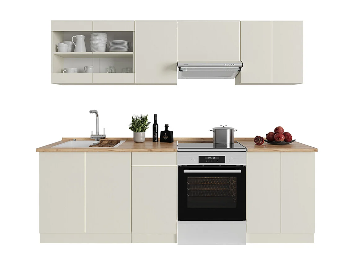 Ligne de cuisine beige 240x60x81.6 r-line