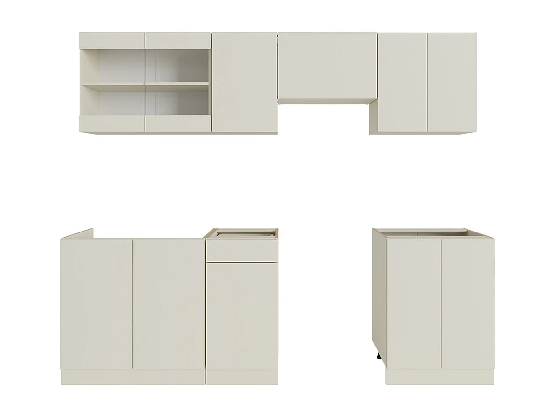 Mobile da cucina beige 240x60x81.6 r-line