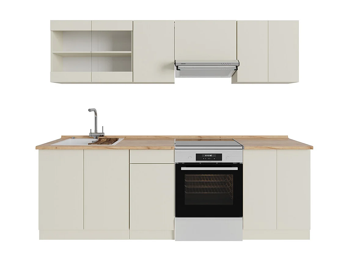 Ligne de cuisine beige 240x60x81.6 r-line