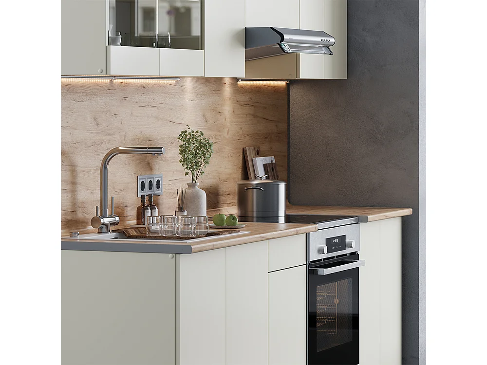 Ligne de cuisine beige 240x60x81.6 r-line