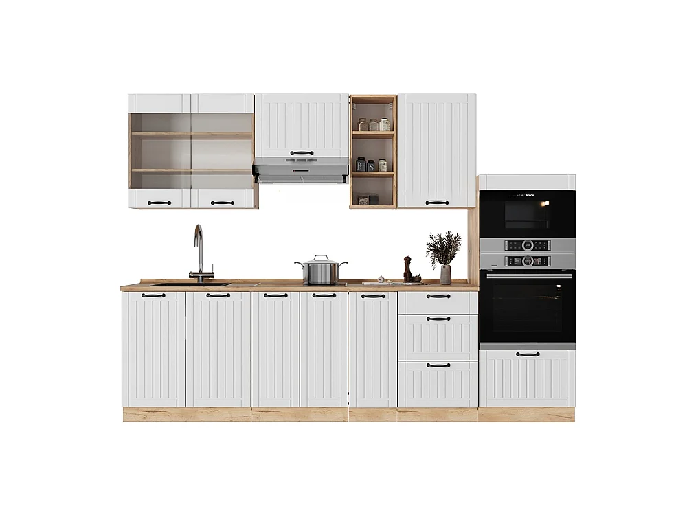 Cuisine blanc campagne 280x46x81.6 fame-line