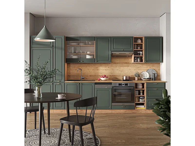 Mueble de cocina green-gold country/gold power roble 355x46x81.6 fame-line