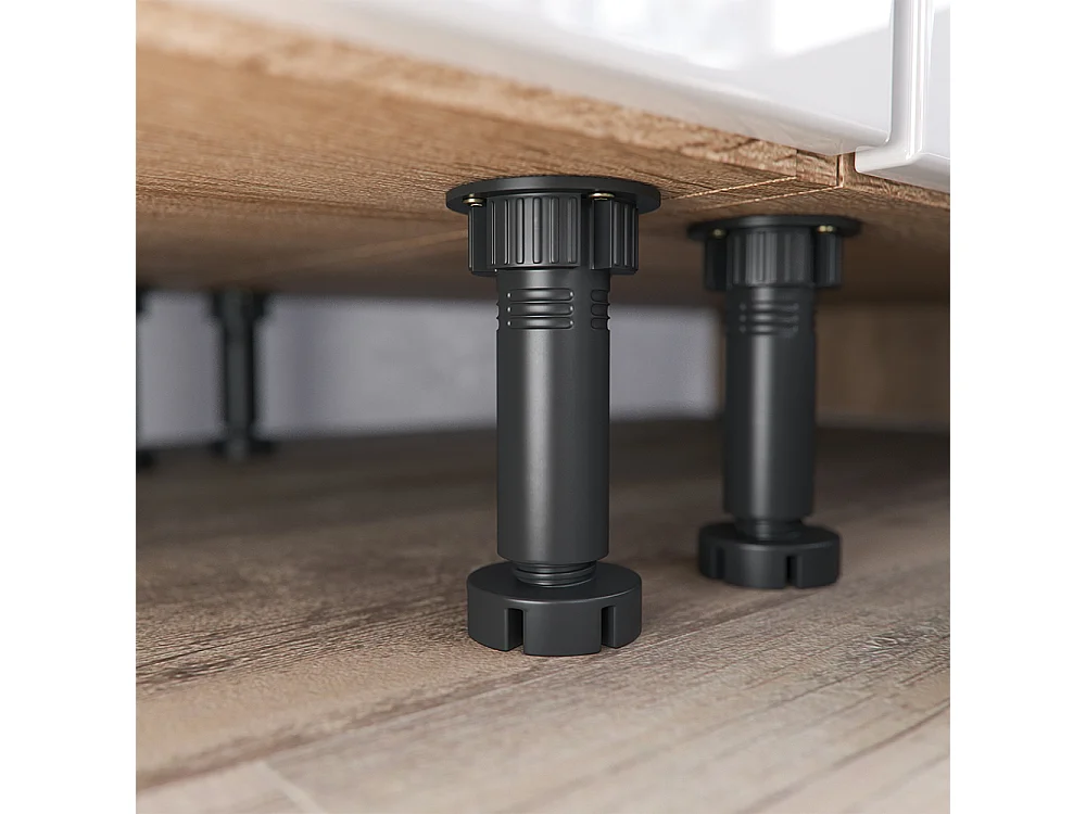 Ligne de cuisine blanc brillant/blanc 240x60x81.6 raul