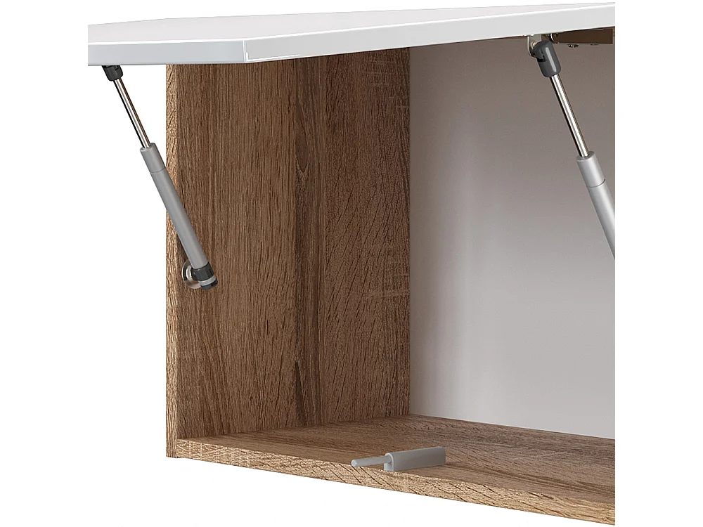 Ligne de cuisine blanc brillant/blanc 240x60x81.6 raul