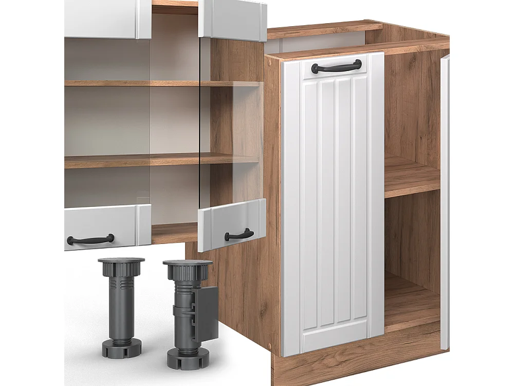 Complete keukeneenheid wit landhuis 300x60x81.6 fame-line