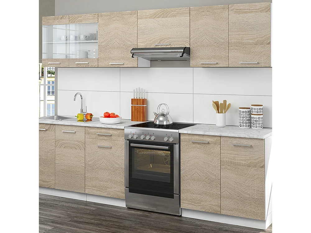 Keukenblok sonoma 270x60x81.6 raul