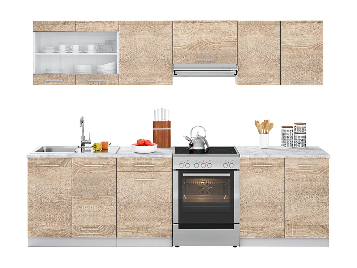 Keukenblok sonoma 270x60x81.6 raul