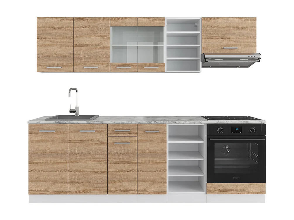 Cuisine sonoma/blanc 240x46x81.6 r-line