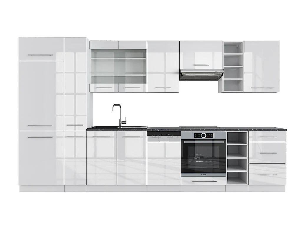 Cuisine blanc brillant/blanc 355x60x81.6 fame-line