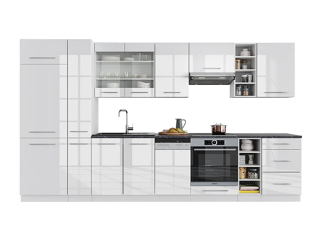 Cuisine blanc brillant/blanc 355x60x81.6 fame-line
