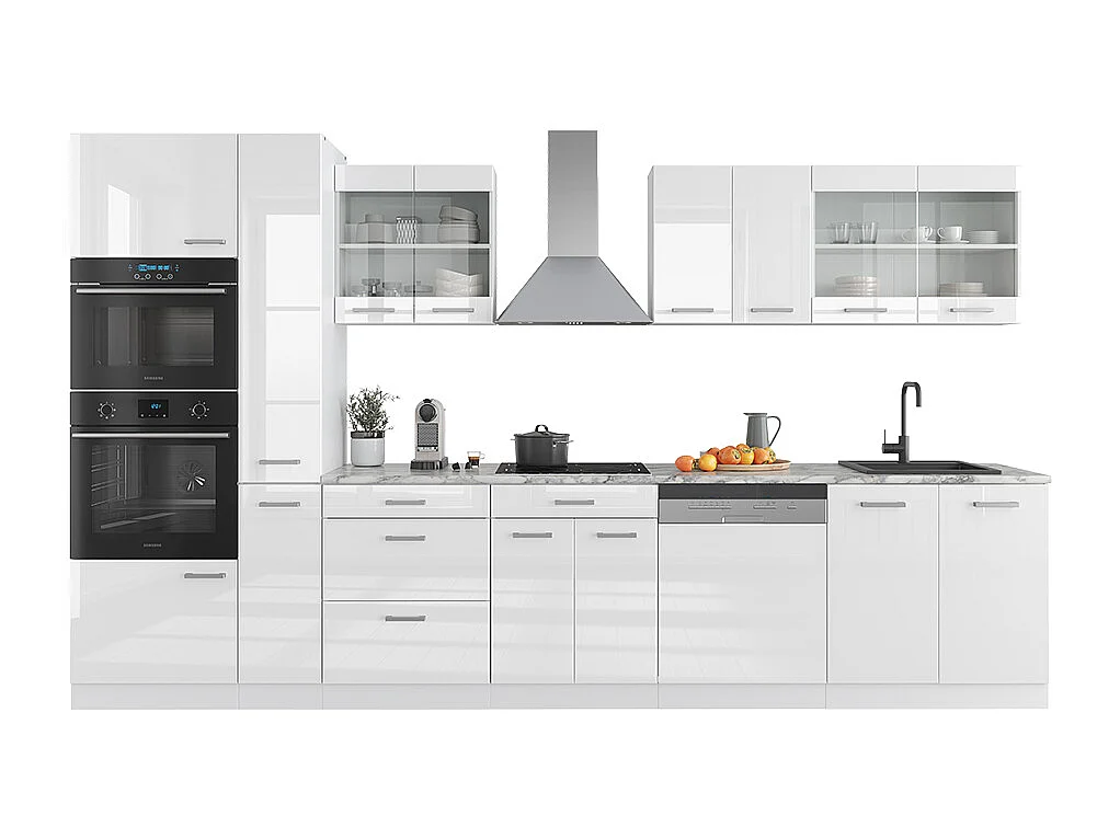Cuisine blanc brillant/blanc 350x46x81.6 r-line