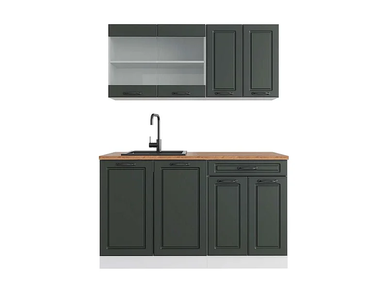 Cocina versátil antracita casa de campo/blanco 140x60x81.6 r-line