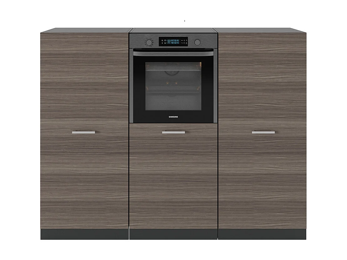 Bloc cuisine gris noble/anthracite 180x46x81.6 r-line