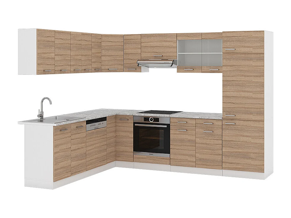Kogoszczona kuchnia sonoma 287x46x81.6 r-line