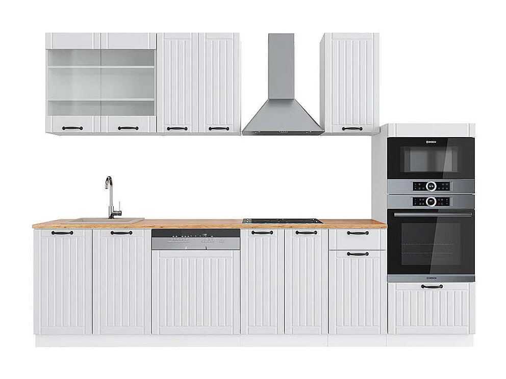 Cuisine blanc campagne/blanc 300x60x81.6 fame-line