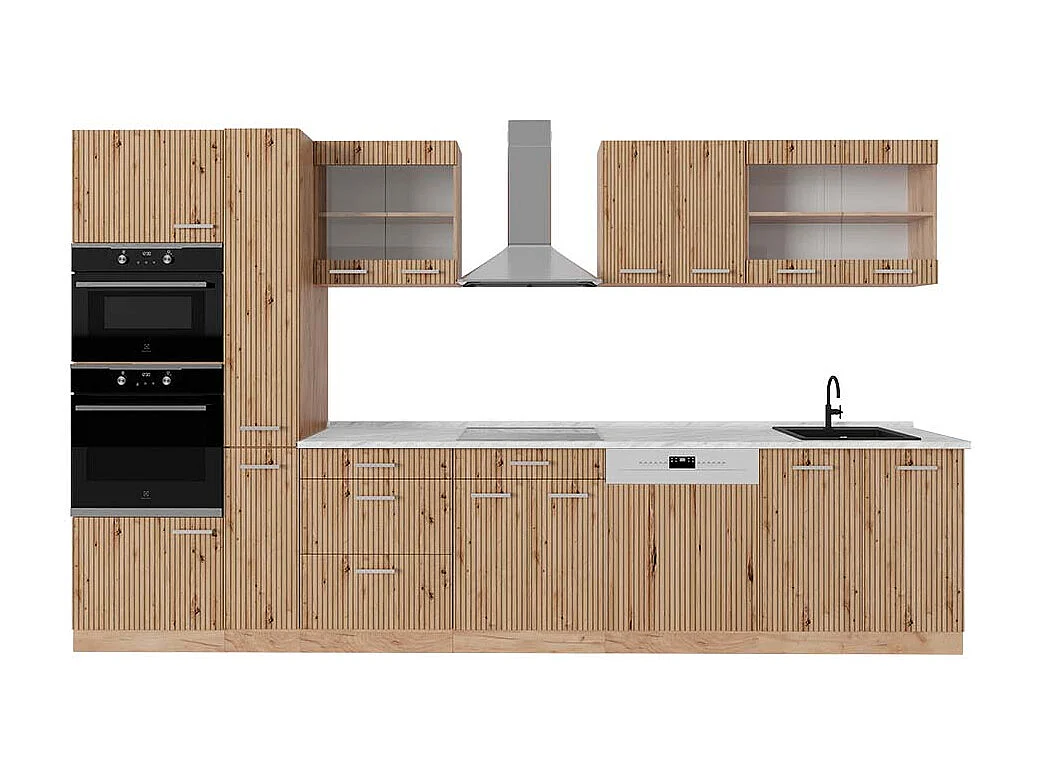 Cuisine chêne artisan/chêne doré 350x60x81.6 r-line