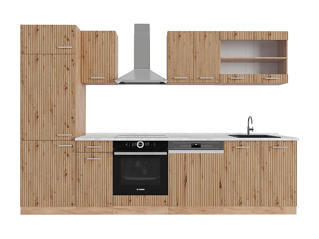 Cuisine chêne artisan/chêne doré 300x60x81.6 r-line