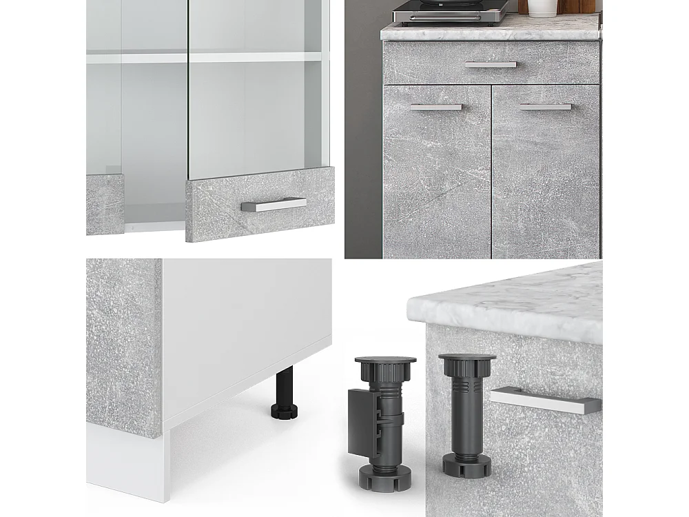 Cuisine béton 140x60x81.6 r-line