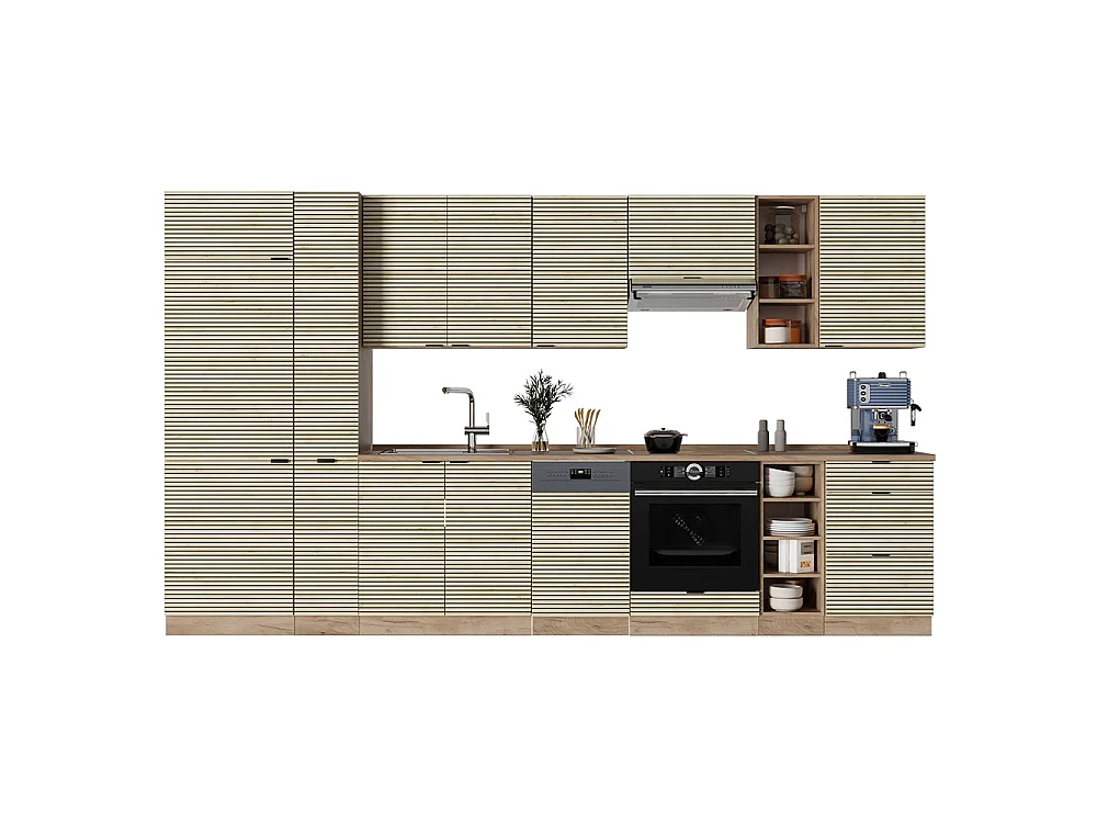 Mueble de cocina panel de roble/roble goldkraft 355x60x81.6 fame-line