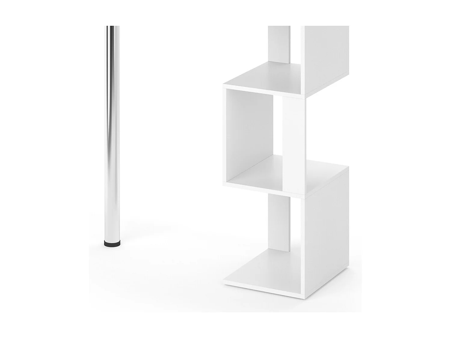 Table de bar blanc 113x39.8x111.8 vincent