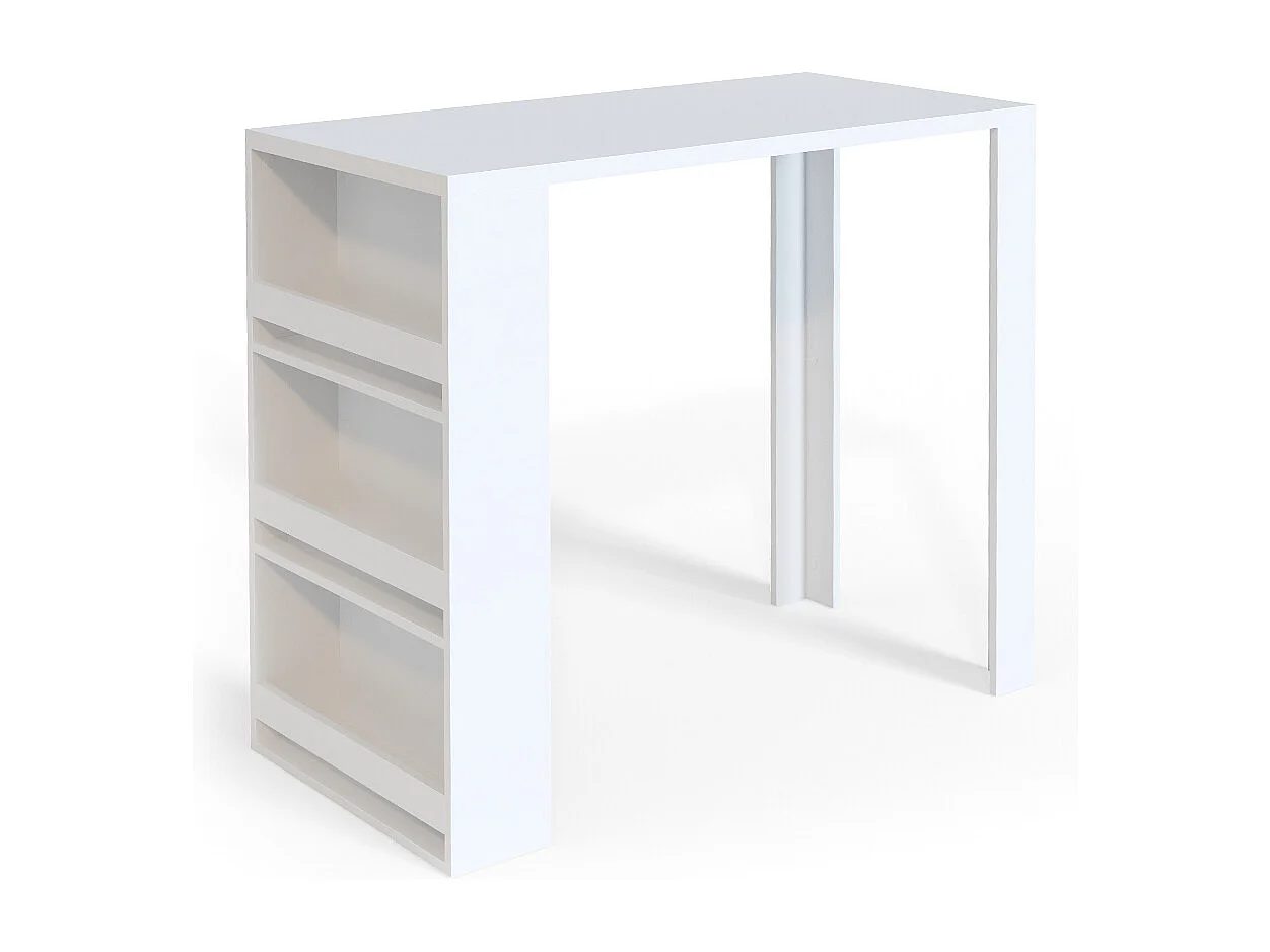 Table de bar blanc 57x117x106