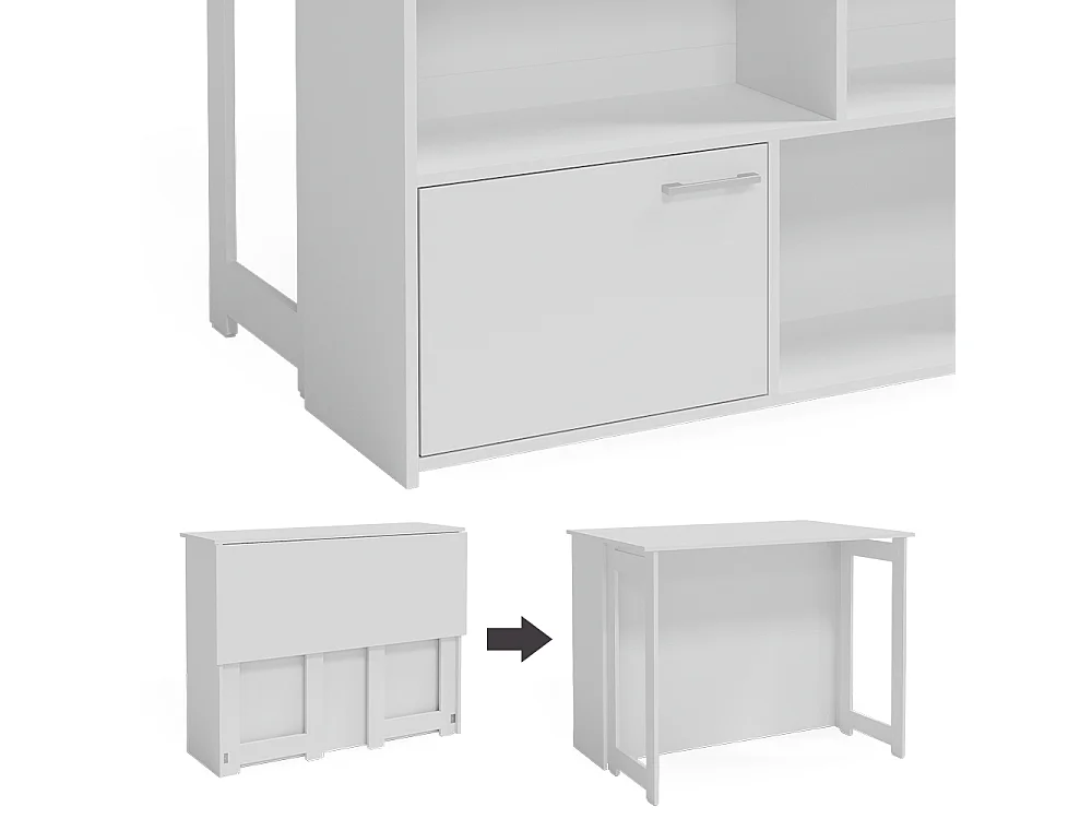 Bartisch weiß 116x37x90.5 dominic