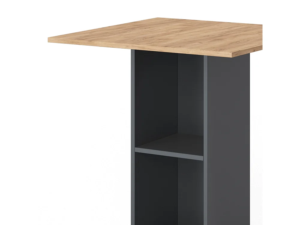 Table de bar anthracite 70x70x109 rodeo