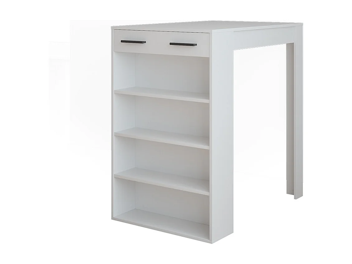 Table de bar blanc 67x100x106 repose