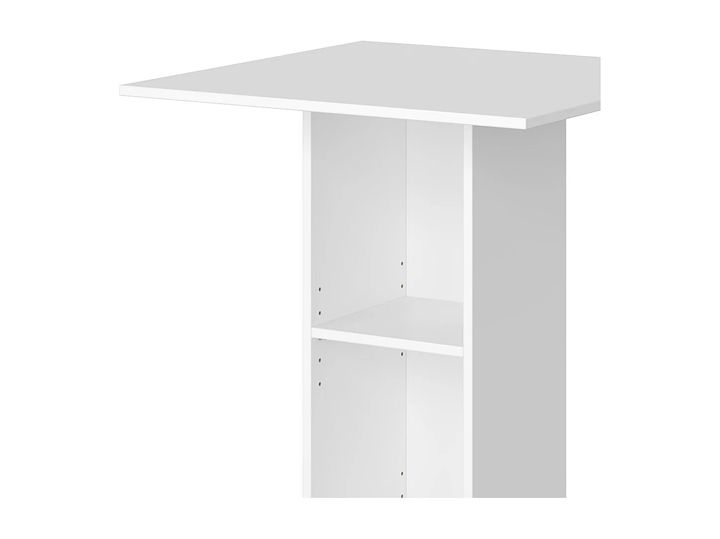 Table de bar blanc 70x70x109 rodeo