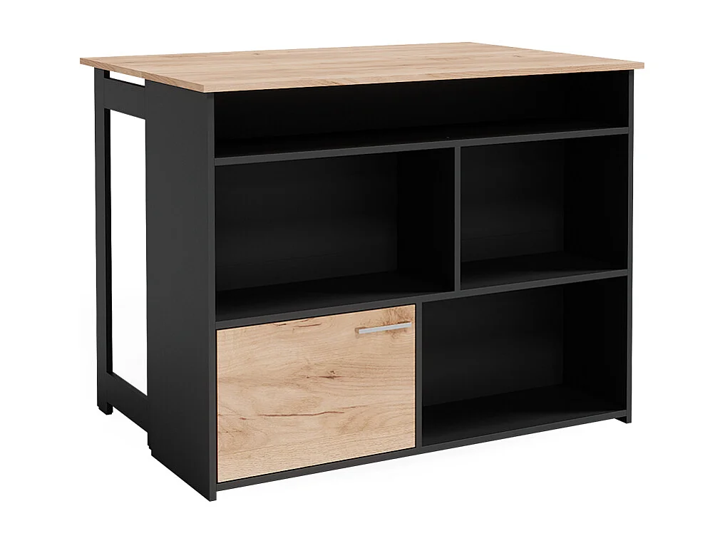 Table de bar chêne de force doré 116x37x90.5 dominic