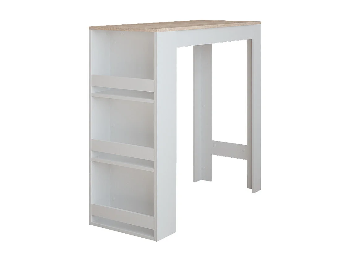 Tavolo da bar bianco/sonoma 45x110x106 repose