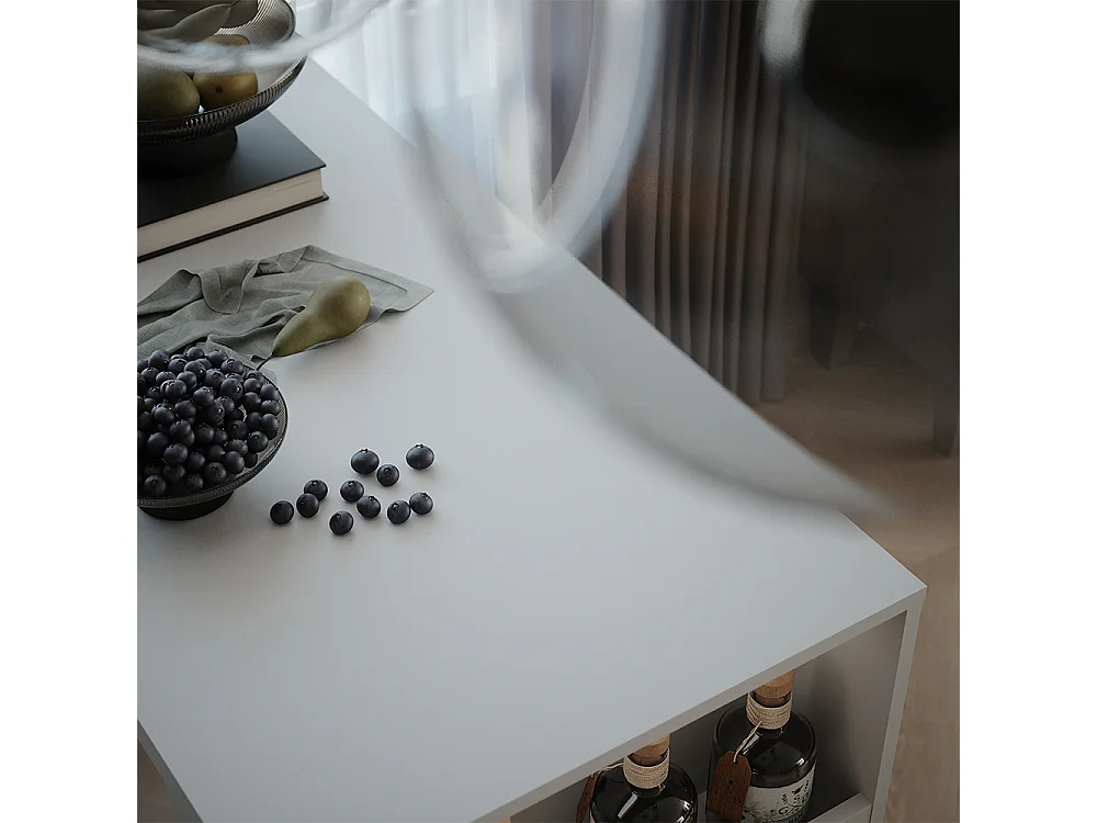 Tavolo da bar bianco 57x117x106 repose