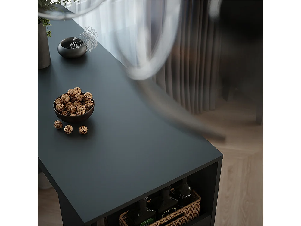 Table de bar anthracite 45x110x106 repose