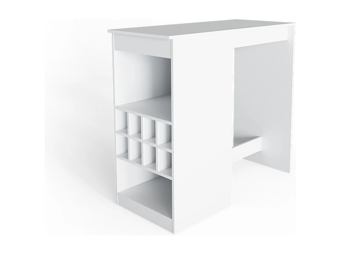 Table de bar blanc 115x50x104.6 ross