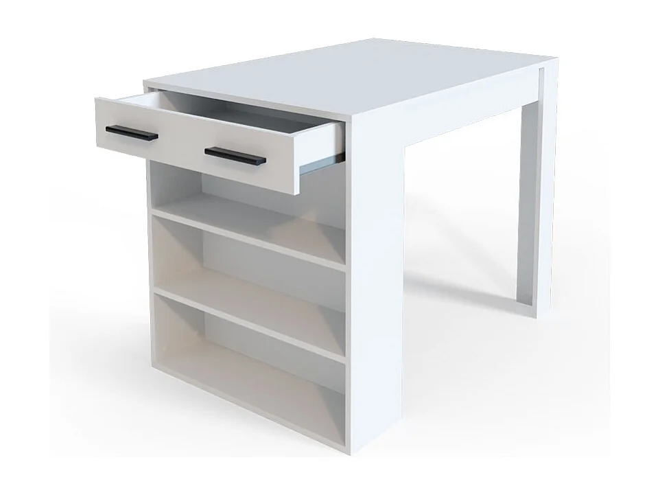 Tavolo da pranzo bianco 67x100x77.5 repose