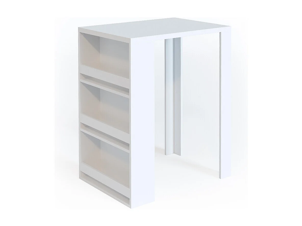 Table de bar blanc 57x80x106