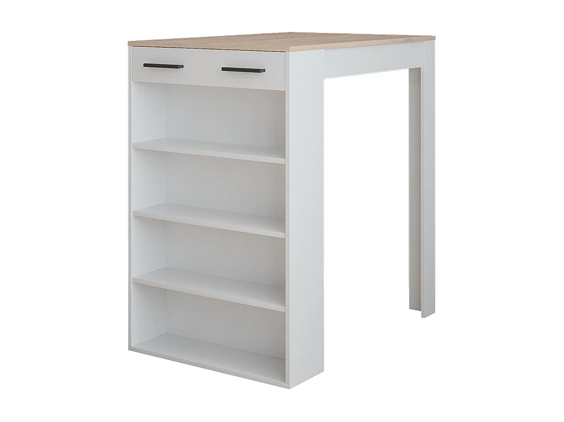 Tavolo da bar bianco/sonoma 67x100x106 repose