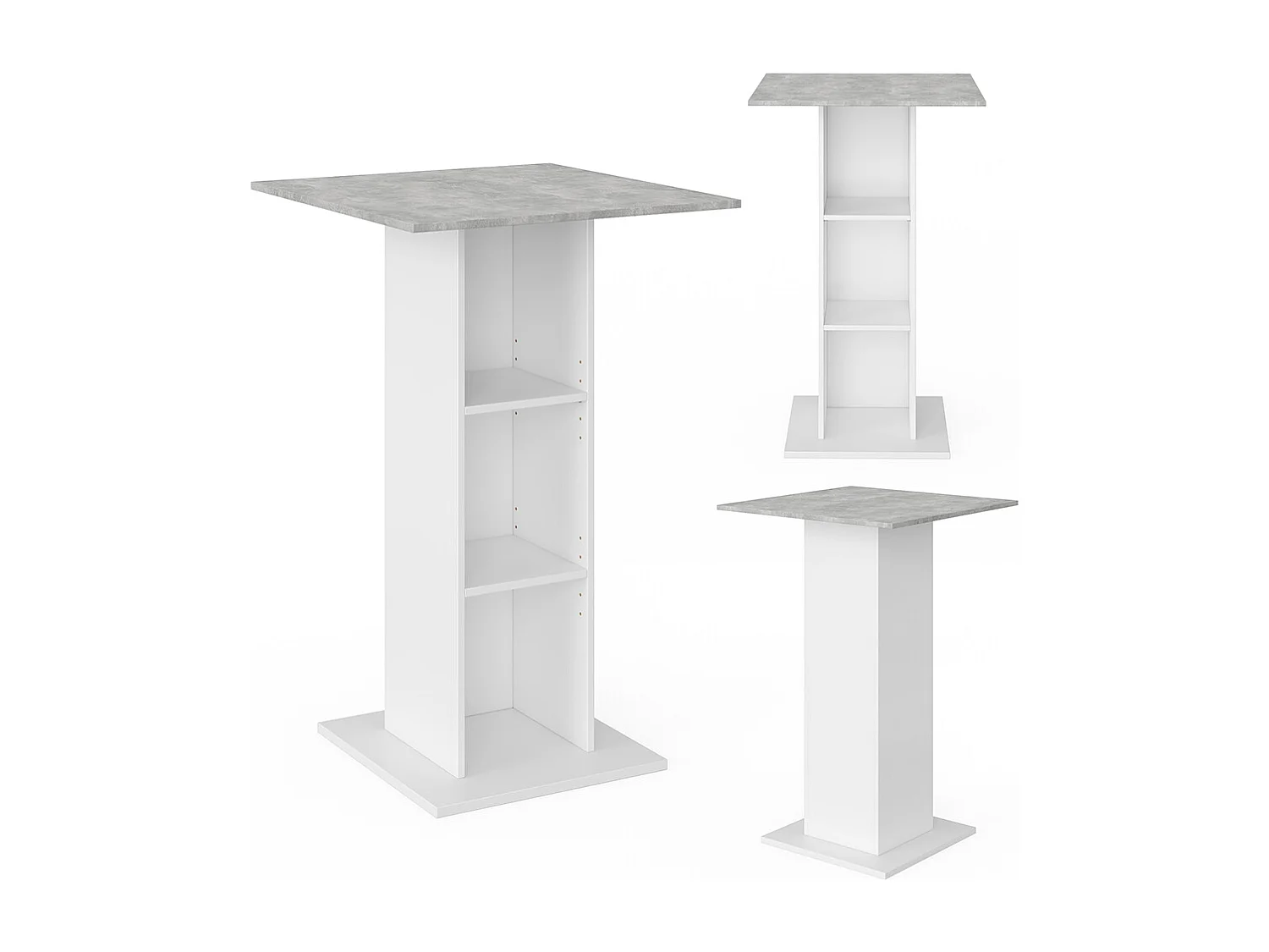 Table de bar béton 70x70x109 rodeo