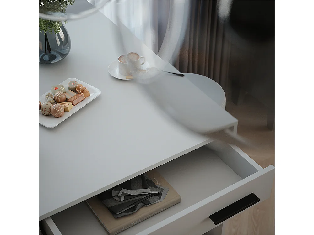 Bartisch-Set weiß 67x100x106 repose