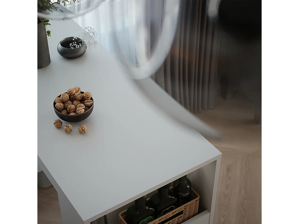 Table de bar blanc 45x110x106 repose
