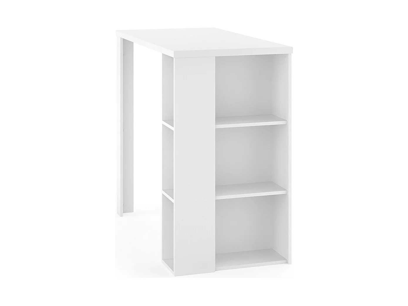Table de bar blanc 120x60x105.6 noel