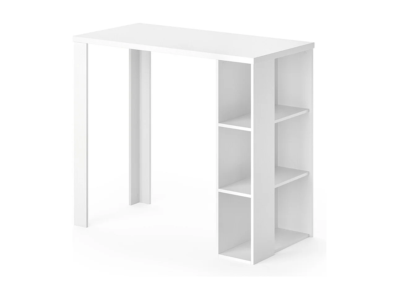 Table de bar blanc 120x60x105.6 noel