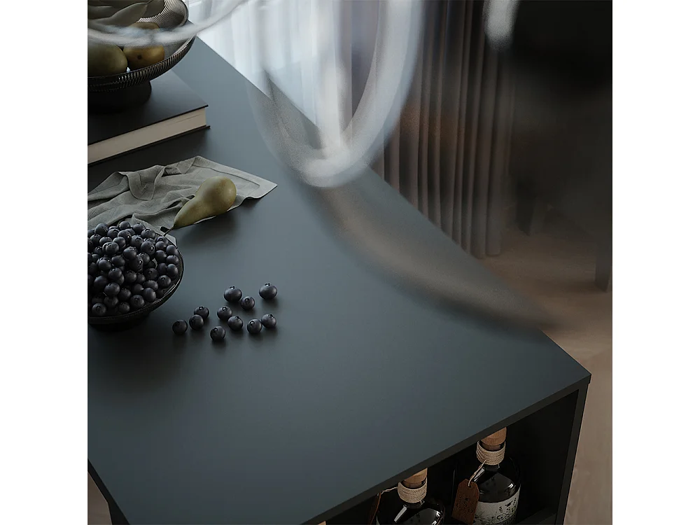 Table de bar anthracite 57x117x106 repose