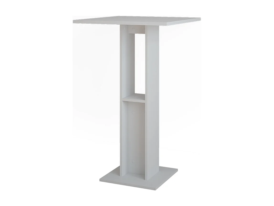 Table de bar blanc 65x65x106 repose