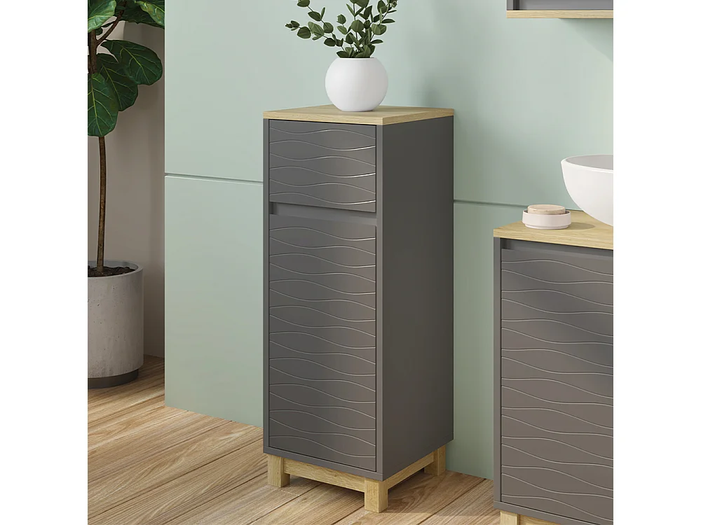 Midikast antraciet 30x30x80 livia