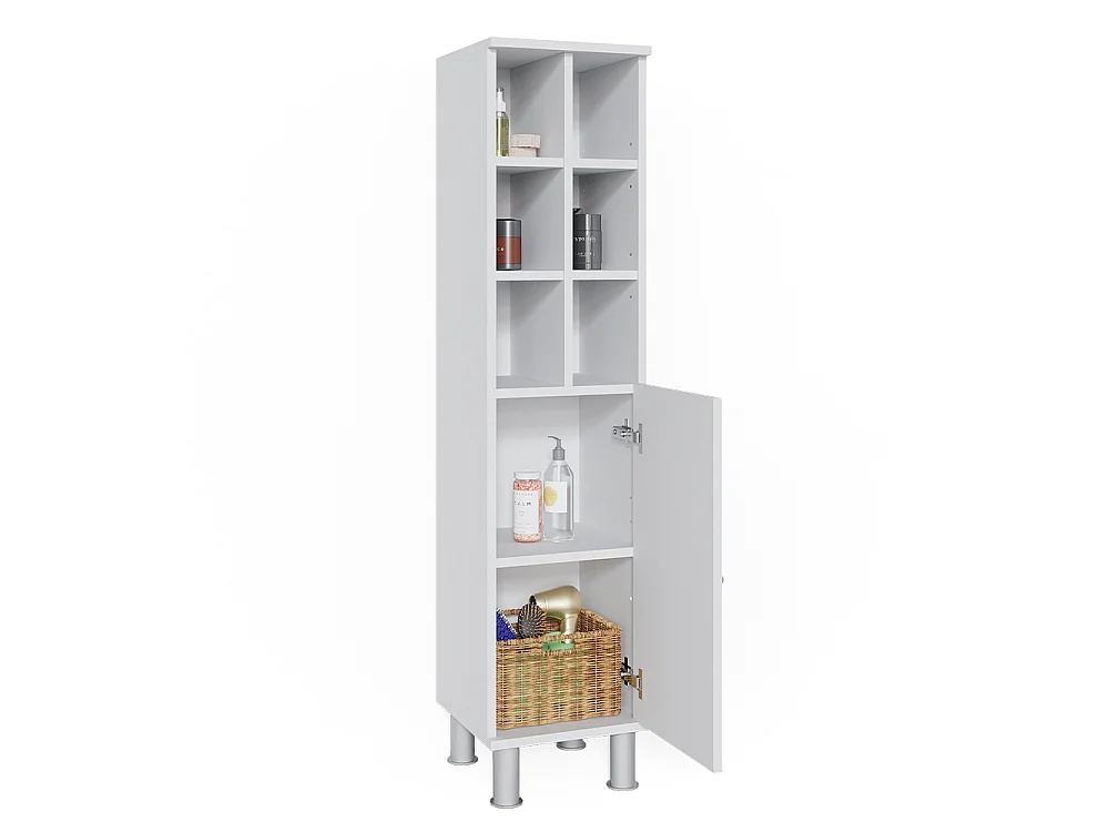 Midischrank weiß 30x30x130.6 fynn