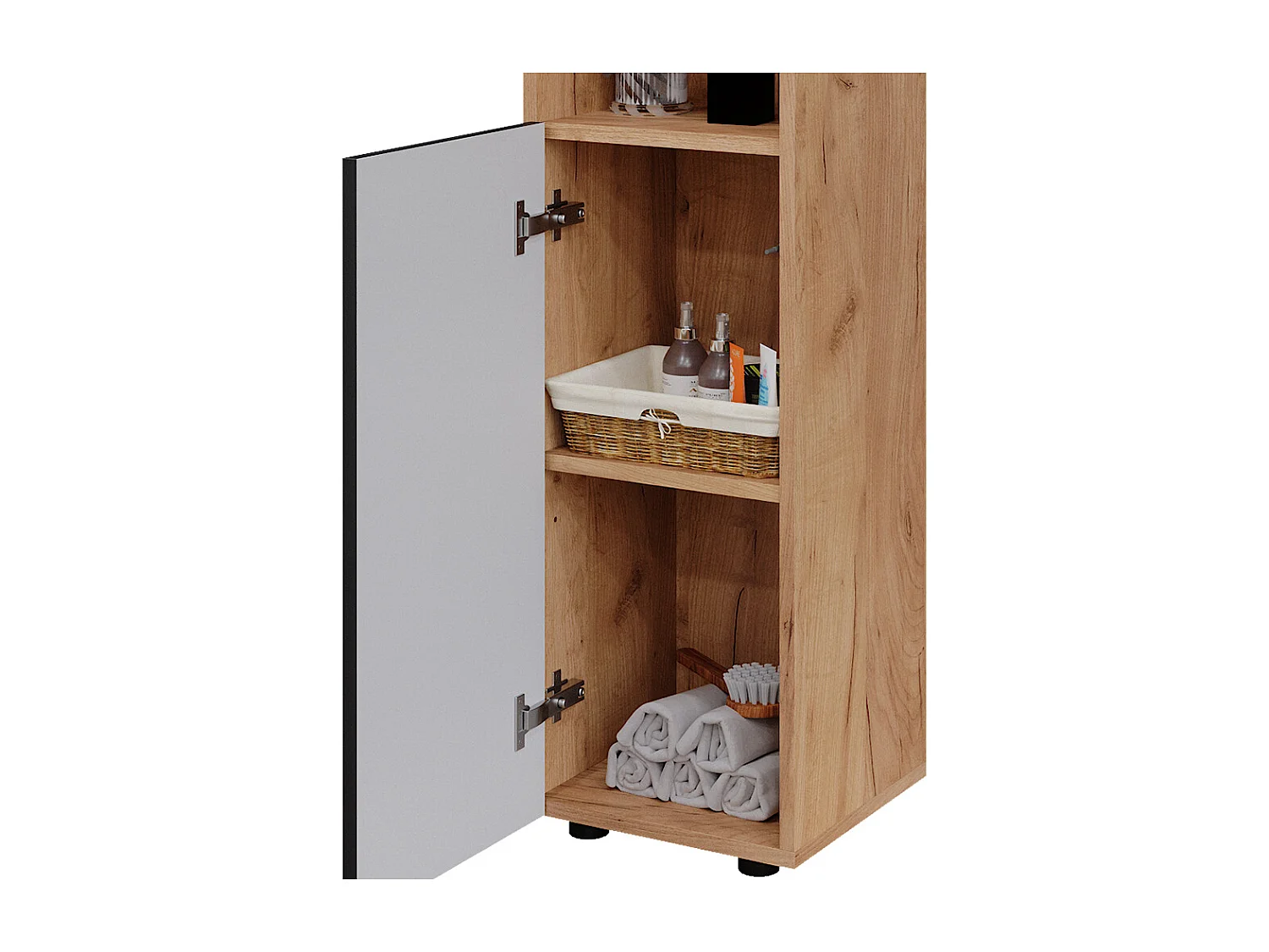 Midischrank anthrazit gepunktet 30x30x95 irma